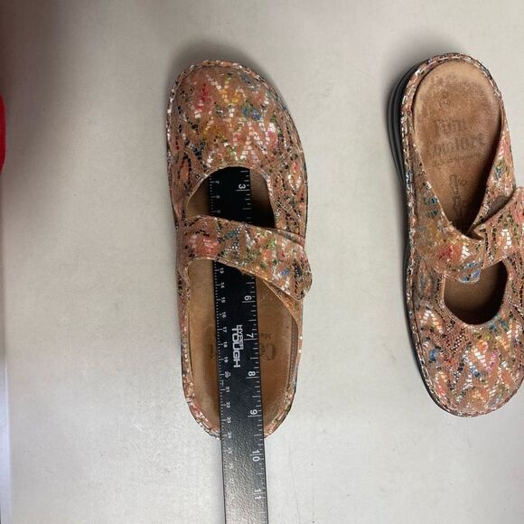 FINN‎ COMFORT Stanford Multicolor Leather Germany Clog Slides Size 39   8-8.5 - Picture 4 of 12